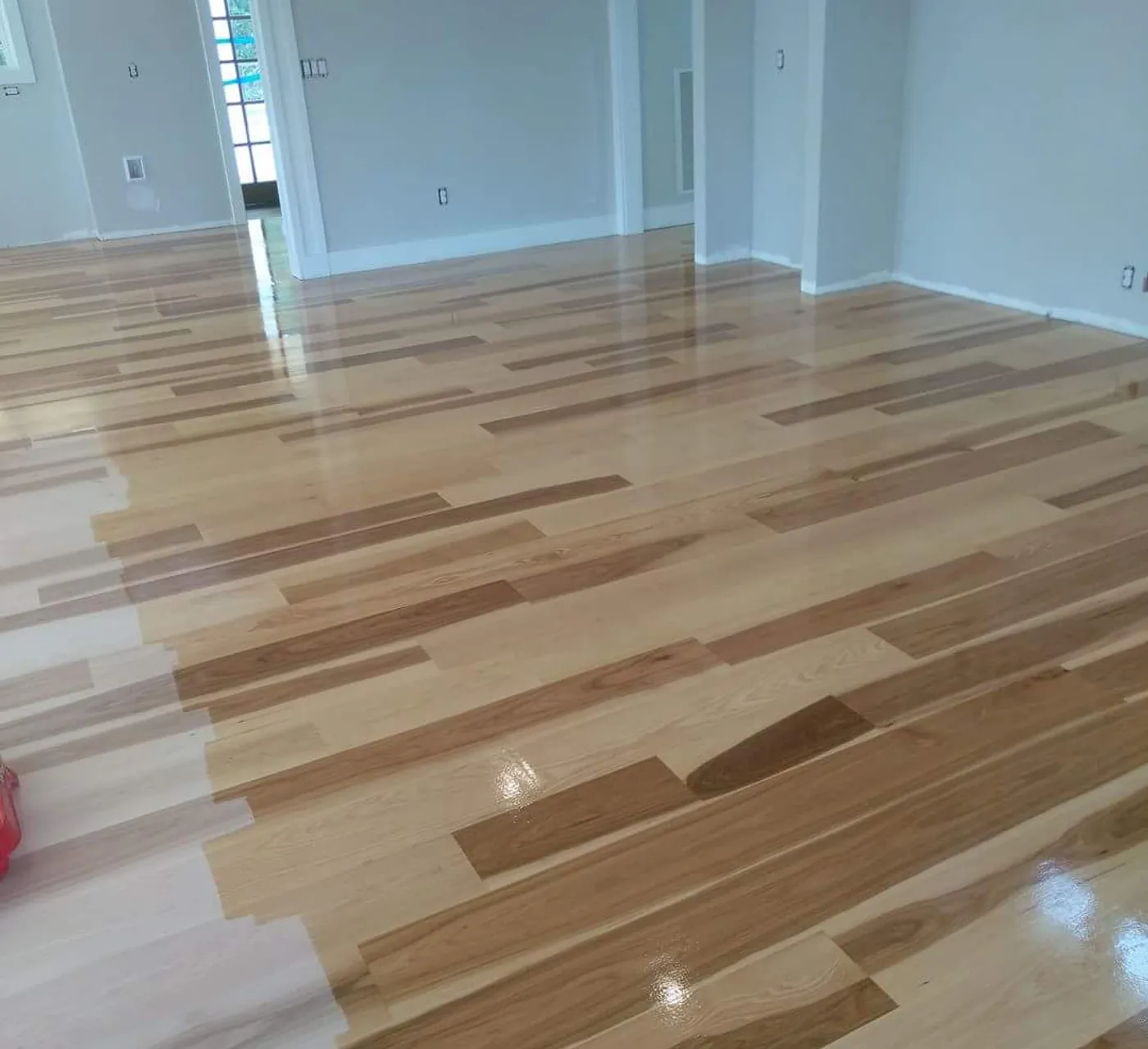 Hickory install, full home, Absolute Hardwood Flooring project
